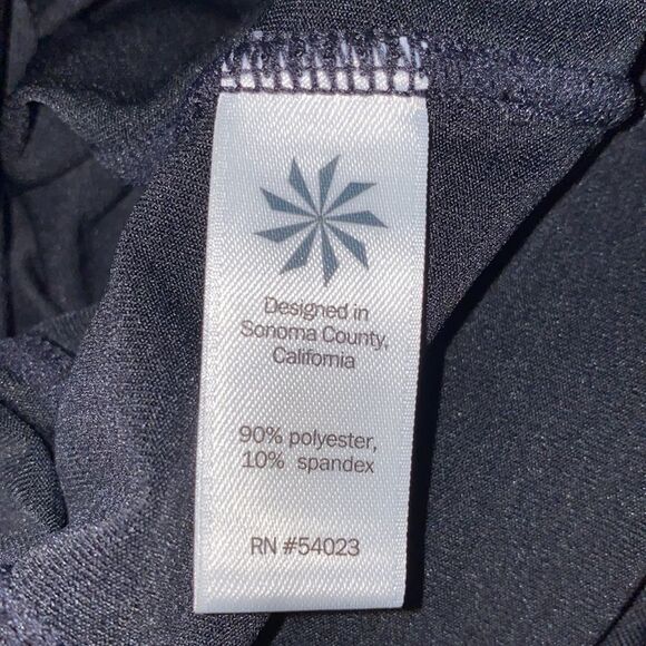 Athleta Black Sleeveless Quarter Zip Athletic Top - Picture 7 of 9